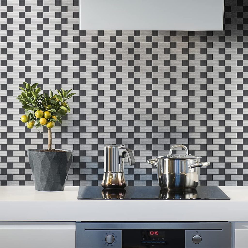 Echo Your Appliances With Sleek And Elegant Stainless Steel Backsplash Tiles