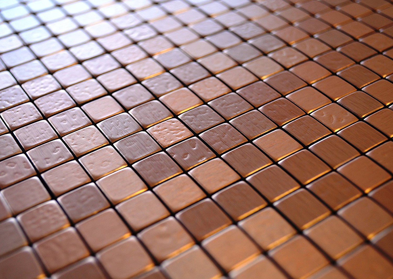 Brushed Copper Backsplash Tiles | Backsplash